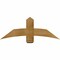 Ekena Millwork Bellingham Rough Sawn Timber Gable Bracket, Western Red Cedar, 48"W x 18"H x 4"D x 6"F, 9/12 Pitch GBW048X18X0406BEL00RWR - alternate 1